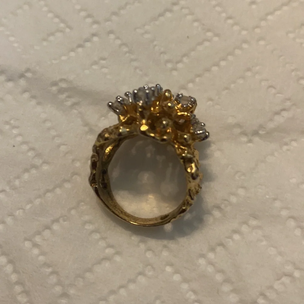 Antique unique gold plated ring - Picture 2 of 5
